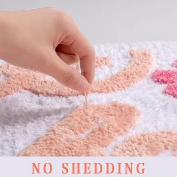 Get Naked Bath Mat Soft Thick Microfiber Bath Rug Non Slip Absorbent Funny Cute Bathroom Decor Mat, Machine Washable, 20IN x 30IN