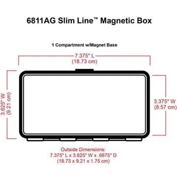 ArtBin 6811AG Slim Line Magnetic Box for Craft Organization