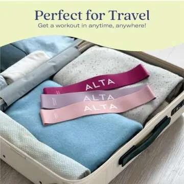 ALTA Mini Loop Bands for Exercise - Premium Durable Latex - Small Resistance Bands for Women, Booty Bands for Working Out, Leg Stretch Loops for Physical Therapy, Pilates Exercise Mini Bands Set