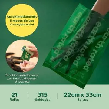 Earth Rated Dog Poop Bags - Eco-Friendly, Leakproof and Thick