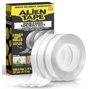 ALIEN TAPE Double Sided Tape Heavy Duty Nano Tape for Walls 30 Feet