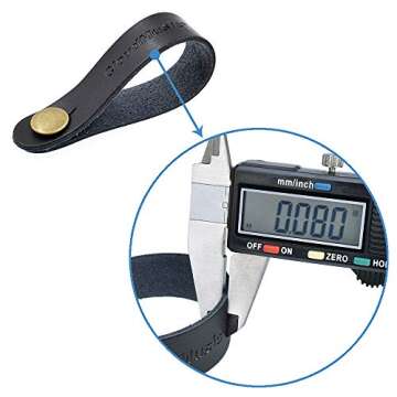 CLOUDMUSIC Ukulele Strap Guitar Strap Button Headstock Adapter 2pcs For Soprano Concert Tenor Baritone Ukulele Acoustic Guitar (black & brown)