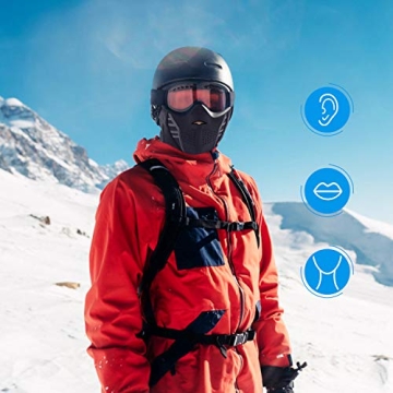 IRELIA Winter Windproof Fleece Ski Mask for All Activities