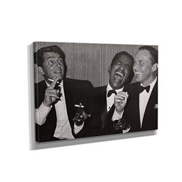 Dean Martin, Sammy Davis Jr. and Frank Sinatra Canvas Art