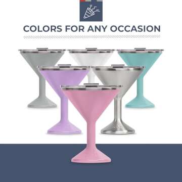 ORCA Tini Insulated Stainless Steel Martini Glass