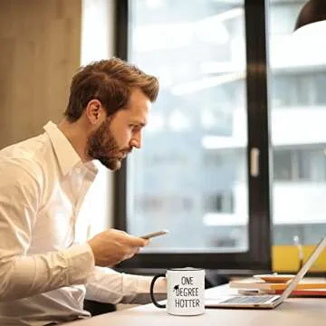 Petalsun Graduation Gifts for Her, Him - 11oz Coffee Mug - 2025 Graduation Gifts, Funny College Graduation Gifts, Master Degree, Phd Graduation Gift for Women, Men