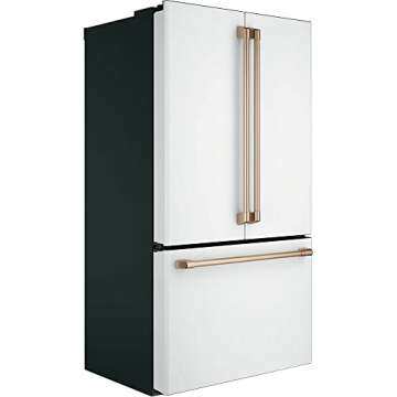 Cafe CWE23SP4MW2 23.1 cu. ft. Smart French Door Refrigerator in Matte White, Counter Depth and Fingerprint Resistant