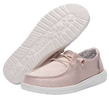 Hey Dude Wendy Shoes for Women - Sparkling Pink Comfort