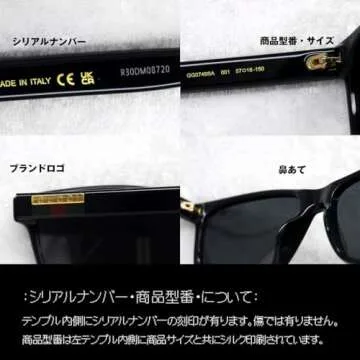 Gucci GG0746SA Black/Grey Designer Sunglasses