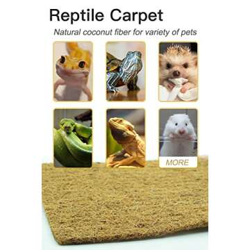 Coco Coir Liner, Yarrdfir 16x120 inch Natural Coconut Liners for planters Flower Basket, Natural Coconut Fiber mat, Garden Decoration, Animal pet pad, Reptile Carpet, Snow Mat