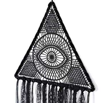 Dremisland Dream Catcher Evil Eye Dream Catchers Pure Black Dream Catcher Large Dream Catcher Boho W...