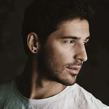 BBTO 24 Pairs Stud Earrings Crystal Pearl Earring Set Ear Stud Jewelry for Women Men(Black)