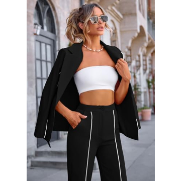 PRETTYGARDEN Women's Fall Spring 2 Piece Suit Set