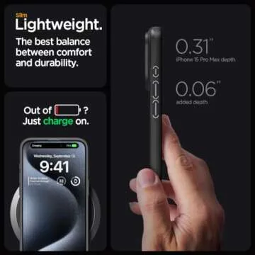 Spigen Thin Fit Case for iPhone 15 Pro Max - Black
