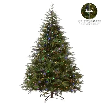 Frasier Grande Full Christmas Tree with Dual Color LED Lights