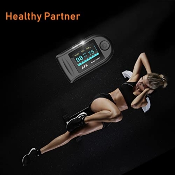 Dr.Oxi Pulse Oximeter SpO2 Heart Rate Monitor Black