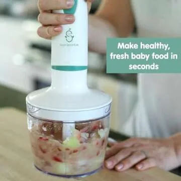 Sage Spoonfuls Baby Food Maker, Processor and Immersion Blender with Dishwasher-Safe Stainless Steel...