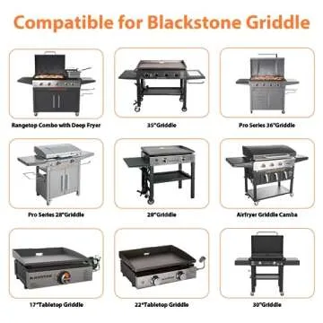 Whaleme 50-Pack Blackstone Griddle Accessories 5017 Grease Cup Liners, Aluminum Foil Drip Pan Grease Catcher Cup Liner for Blackstone 17, 22, 28, 36 Inch Griddle, Disposable Grill Grease Tray