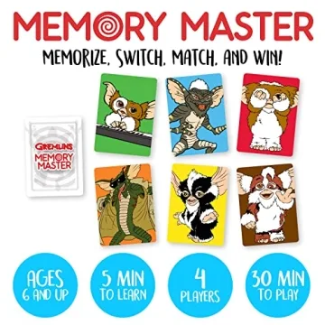 Gremlins Memory Master Card Game for All Ages