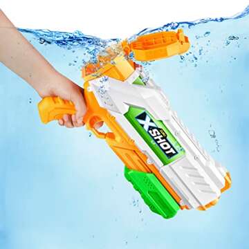 ZURU X-Shot Medium Water Blaster (2 Pack) - Fast-Fill Watergun, Fills in 1 Second!