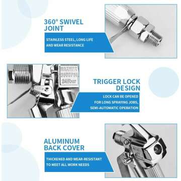 Premium Airless Paint Sprayer Gun Kit for Smooth Finishes
