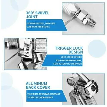 Premium Airless Paint Sprayer Gun Kit for Smooth Finishes