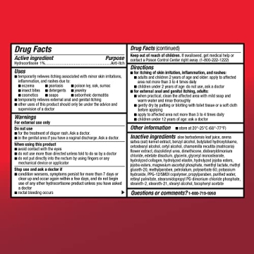 Amazon Basic Care Hydrocortisone 1% Anti-Itch Cream Fast Relief