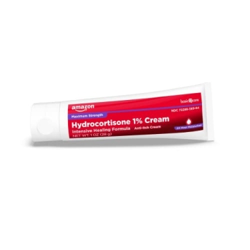 Amazon Basic Care Hydrocortisone 1% Anti-Itch Cream Fast Relief