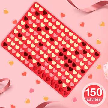 Webake Mini Heart Mold - 150 Cavities for DIY Treats