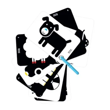 Banana Panda High Contrast Baby Flash Cards - 10 Large Black and White Double-Sided Cards - Designed to Promote Visual Stimulation and Sensory Development in Infants Ages 3 Months and Up