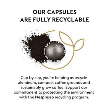 Nespresso Capsules Vertuo, Fortado Decaffeinato, Gran Lungo, 30-Count Coffee Pods, Brews 5.0 oz.