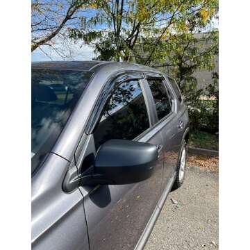 2023-2025 Tape-On Rain Guards for Honda Pilot Visors - Smoke Tinted Comfort