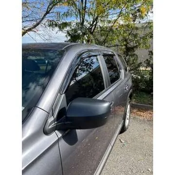 2023-2025 Tape-On Rain Guards for Honda Pilot Visors - Smoke Tinted Comfort