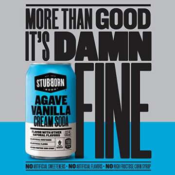 STUBBORN SODA, 3 Flavor Variety Pack, 12oz Cans (12 Pack)
