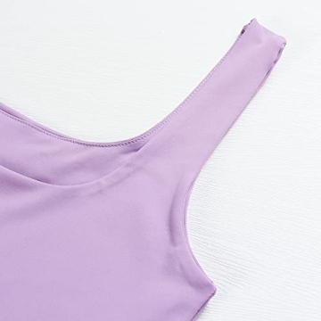 Artfish Women's Strappy Square Neck Crop Tank Top