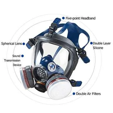 Phoenixfly99 Full Facecover for Dust and Vapor Protection