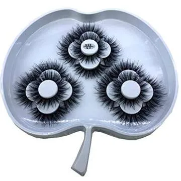 25mm 5D Mink False Eyelashes, 9 Pairs, Luxury Makeup