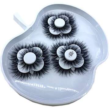 25mm 5D Mink False Eyelashes, 9 Pairs, Luxury Makeup