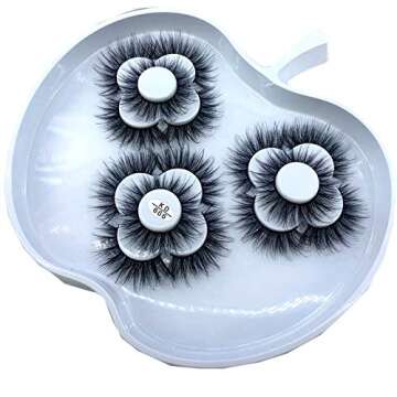 25mm 5D Mink False Eyelashes, 9 Pairs, Luxury Makeup