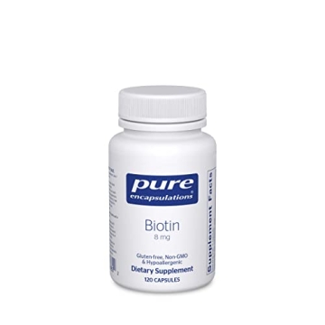 Pure Encapsulations Biotin 8 mg for Hair, Skin & Nail Health