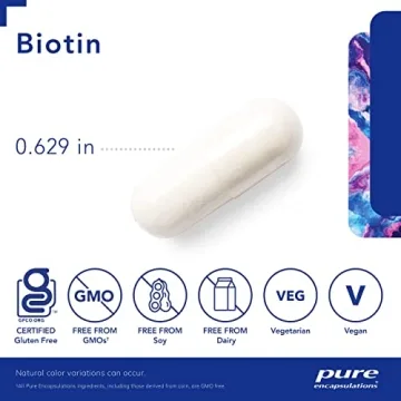 Pure Encapsulations Biotin 8 mg for Hair, Skin & Nail Health