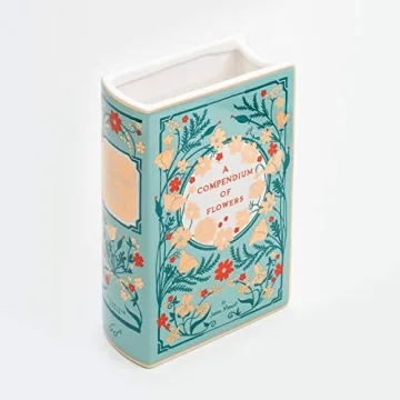 Unique Bibliophile Ceramic Vase for Book Lovers