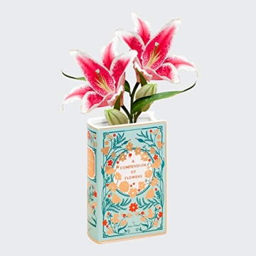 Unique Bibliophile Ceramic Vase for Book Lovers