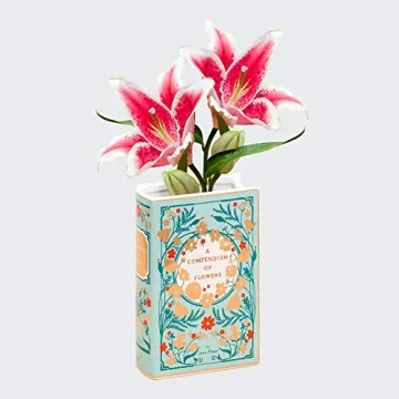 Unique Bibliophile Ceramic Vase for Book Lovers