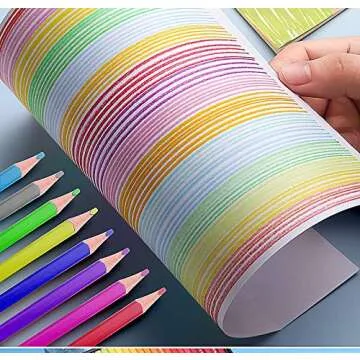 Bajotien 120 Colored pencils for adult coloring with Square Barrels,Oil Pencils Coloring Pencils for Kids Beginners Sketching,Painting,Drawing