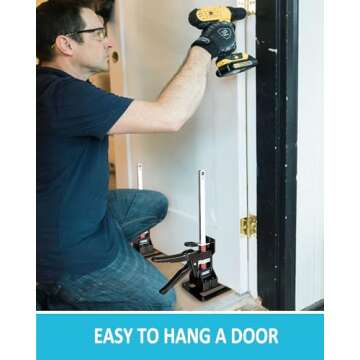 XKONE Labor Saving Arm Jack(2 Pcs),Multi-Function Height Adjustment Lifting Device with Storage Case,Suitable for Door Panel Lifting,Wall Tile Locator,Cabinet Jack and Board Lifter etc.