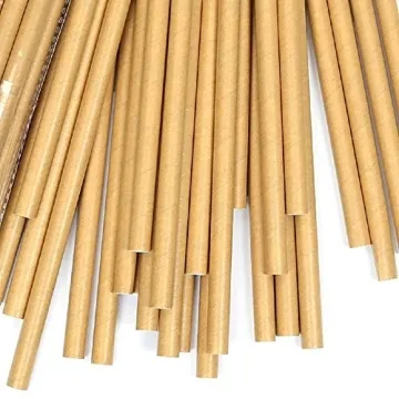 GDMINLO Biodegradable Paper Straws for Eco-Friendly Parties