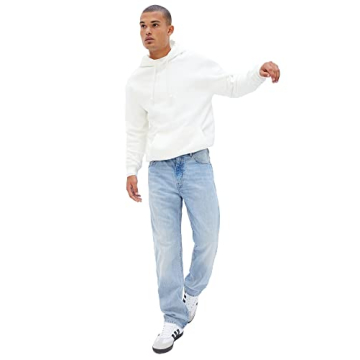 GAP Men's Original Straight Fit Jeans - Light Wash, 33W x 30L US