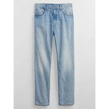 GAP Mens Original Straight Fit Jeans in Light Wash