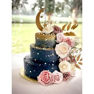 FACINOC Pink Rose Artificial Flowers for Decor and DIY